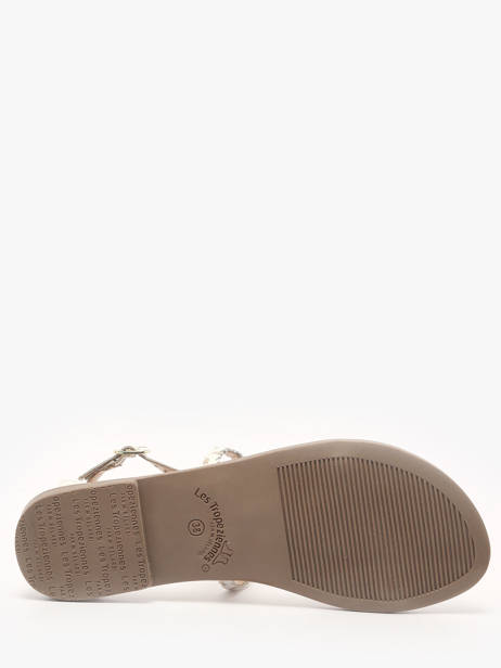Flip Flops Diah In Leather Les tropeziennes White accessoires DIAH other view 4