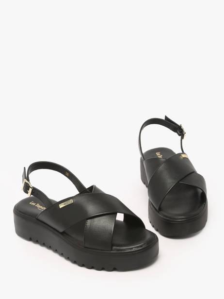 Sandals Dorine In Leather Les tropeziennes Black accessoires DORINE other view 1