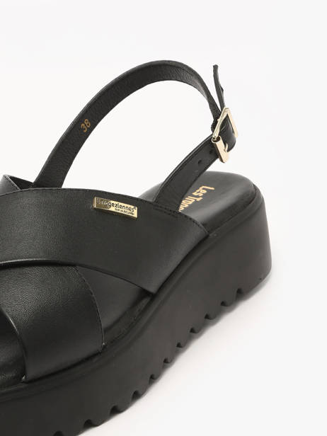 Sandals Dorine In Leather Les tropeziennes Black accessoires DORINE other view 2