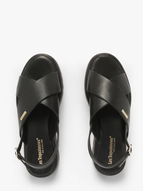 Sandals Dorine In Leather Les tropeziennes Black accessoires DORINE other view 3