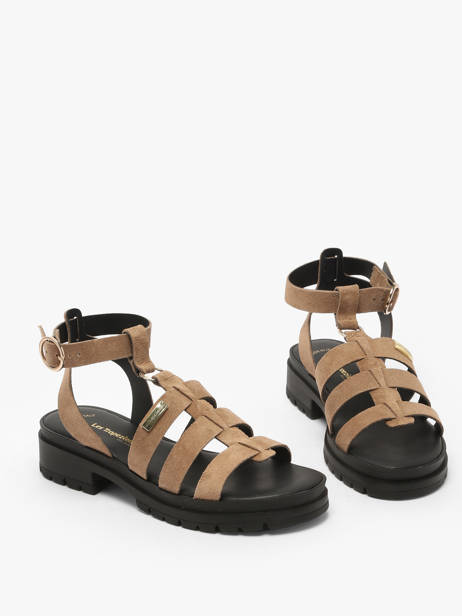 Sandals Tobosued In Leather Les tropeziennes Beige accessoires TOBOSUED other view 1