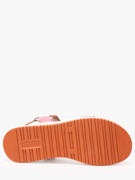 Sandales Semelle Compensée En Cuir Remonte Multicolore accessoires 31 vue secondaire 4