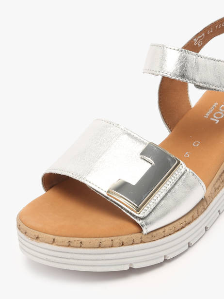 Sandals In Leather Gabor Silver accessoires 10 other view 2