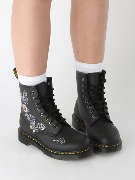 Boots 1460 Vonda In Leather Dr martens Black accessoires 40690001 other view 1