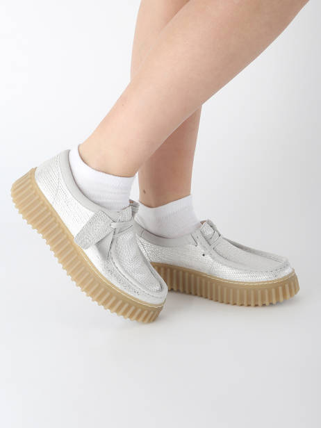 Chaussures Derbies Torhill Bee Clarks Argent accessoires 26181192 vue secondaire 1