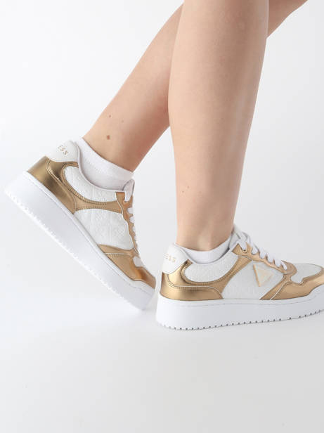 Sneakers Miram In Leather Guess White accessoires MI6FAL12 other view 1