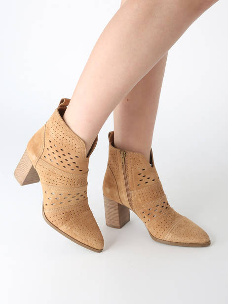 Heeled Boots City In Leather Alpe Brown accessoires 53851136 other view 1