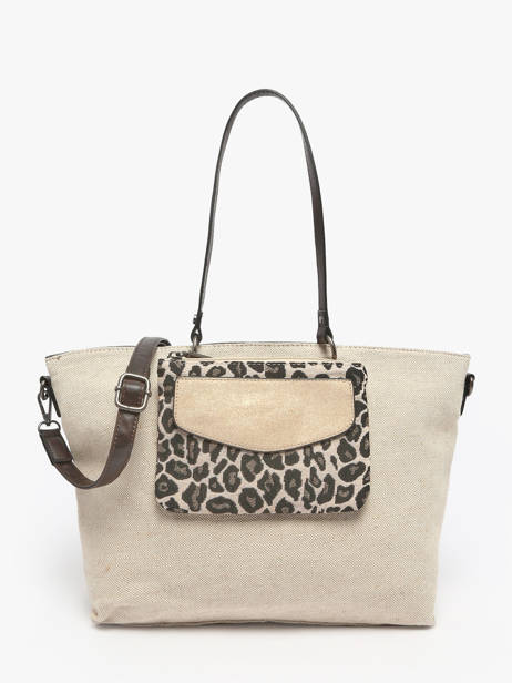 Shopping Bag Mix Leopard Cotton Miniprix Beige mix leopard 6211
