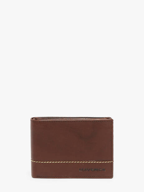 Wallet With Coin Purse Leather Maverick Brown rough gear MAVRG002