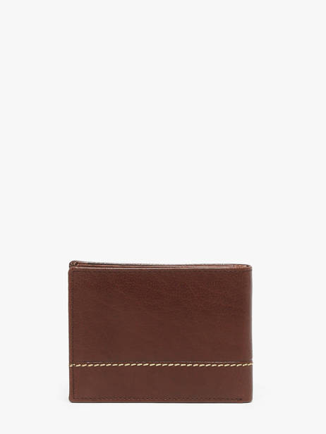 Wallet With Coin Purse Leather Maverick Brown rough gear MAVRG002 other view 2