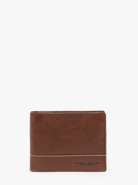 Wallet With Coin Purse Leather Maverick Brown rough gear MAVRG003