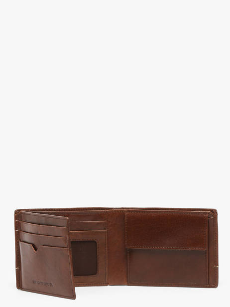 Wallet With Coin Purse Leather Maverick Brown rough gear MAVRG003 other view 1