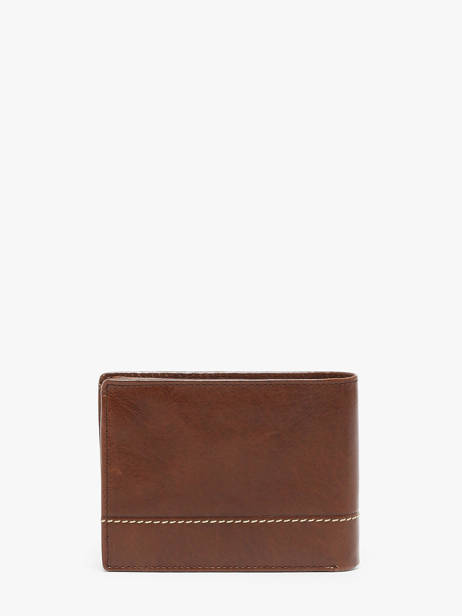 Wallet With Coin Purse Leather Maverick Brown rough gear MAVRG003 other view 2