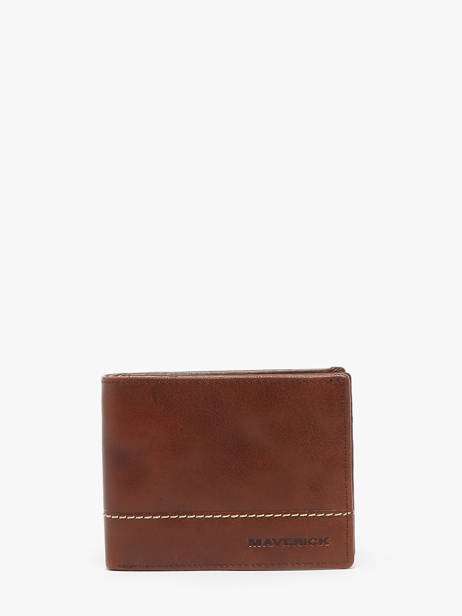 Wallet With Coin Purse Leather Maverick Brown rough gear MAVRG004