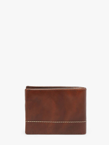 Wallet With Coin Purse Leather Maverick Brown rough gear MAVRG004 other view 2