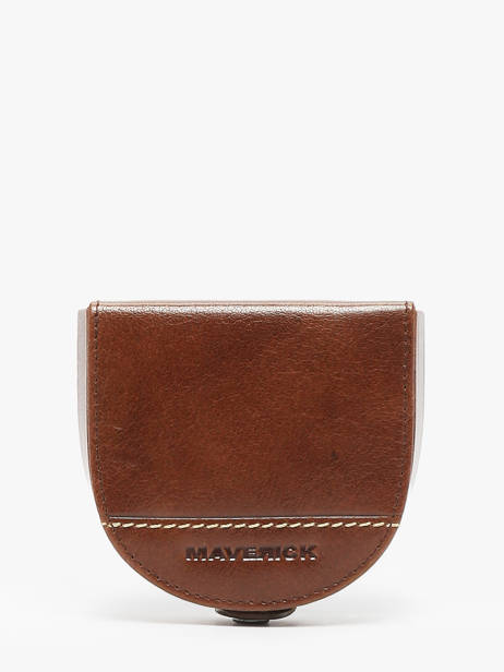 Coin Purse Leather Maverick Brown rough gear MAVRG057