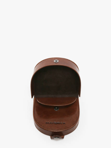 Coin Purse Leather Maverick Brown rough gear MAVRG057 other view 1