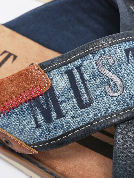 Slippers Mustang Blue men 4152705 other view 2
