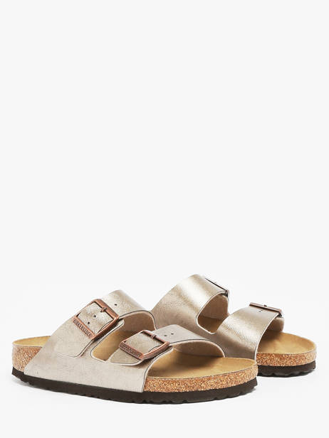 Mules Arizona Birkenstock Beige accessoires 1029439 vue secondaire 1