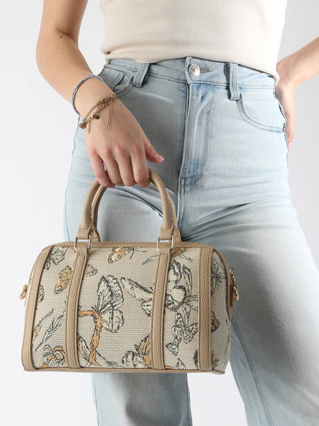 Satchel Butterfly Cotton Miniprix Beige butterfly 32871 other view 1
