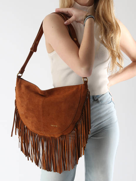 Shoulder Bag Vintage Nat et nin Brown vintage RODEOFRA other view 1