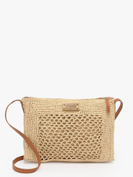 Shoulder Bag L'atelier Du Crochet Raphia Le voyage en panier White l'atelier du crochet AM810