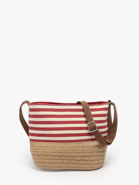 Shoulder Bag Mariniere Le voyage en panier Red mariniere PM796 other view 4