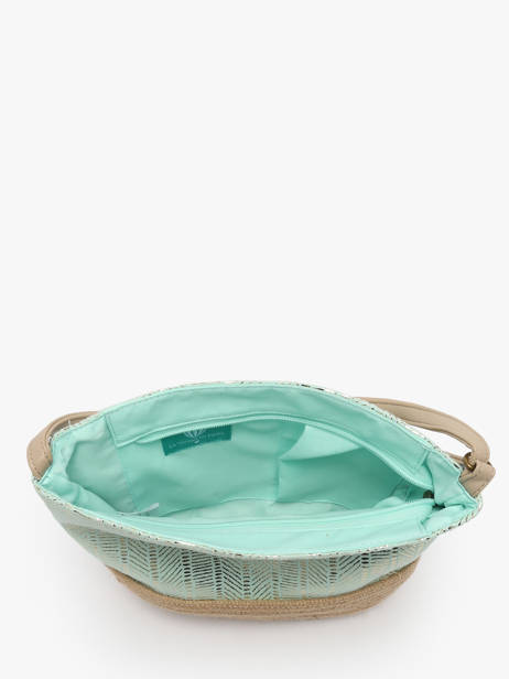Crossbody Bag Irisé Raffia Le voyage en panier Blue guimauve PM289 other view 3