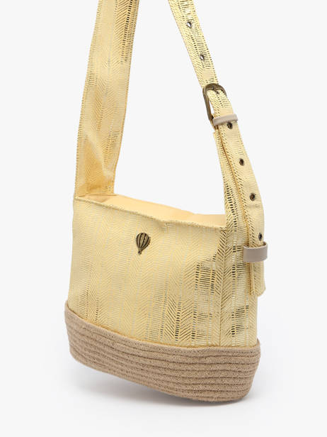 Shopper Guimauve Le voyage en panier Yellow guimauve PM750 other view 2