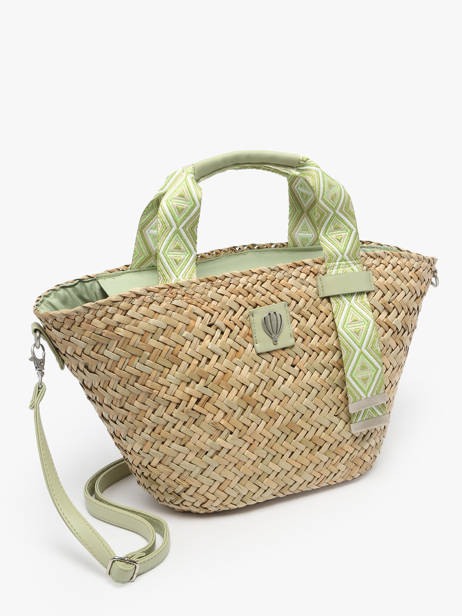 Shopping Bag Estival Straw Le voyage en panier Green estival PM848 other view 2