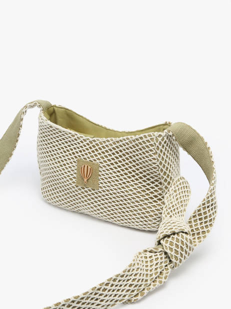 Shoulder Bag Estival Cotton Le voyage en panier Green estival PM851 other view 2