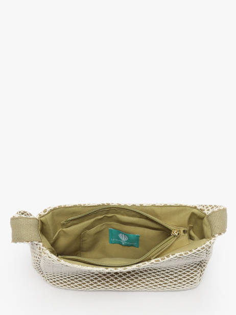 Shoulder Bag Estival Cotton Le voyage en panier Green estival PM851 other view 3