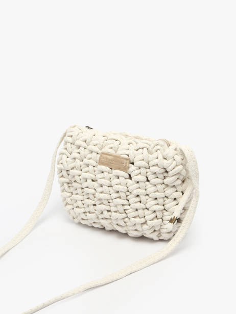 Shoulder Bag Crochet Le voyage en panier White crochet PM854 other view 2