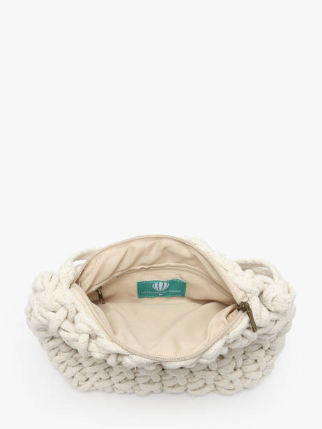 Shoulder Bag Crochet Le voyage en panier White crochet PM854 other view 3