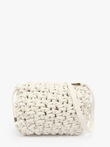 Shoulder Bag Crochet Le voyage en panier White crochet PM854 other view 4