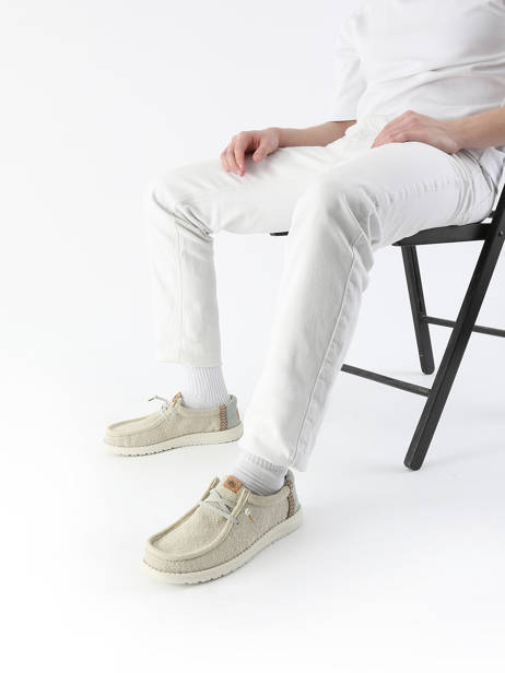 Moccasins Wally Jute Hey dude Beige men 43085 other view 1