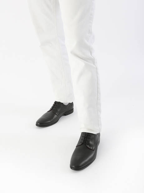 Formal Shoes Memory In Leather Fluchos Black men F0842 other view 1