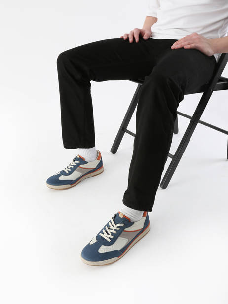 Sneakers Afelpado In Leather Fluchos Blue men F2184 other view 1