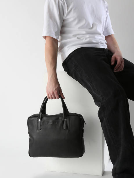 Porte Documents (main) Arthur & aston Noir leon 1 vue secondaire 1