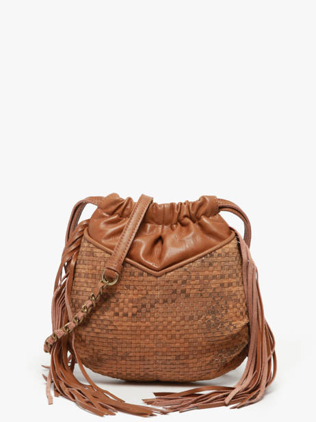 Shoulder Bag Vintage Leather Mila louise Brown vintage 3812WC