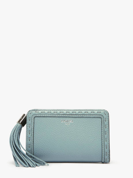 Compact Leather Premier Flirt Wallet Lancel Blue premier flirt A11136