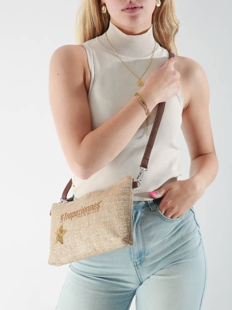 Shoulder Bag Panama Paper Les tropeziennes Beige panama TZ02 other view 1