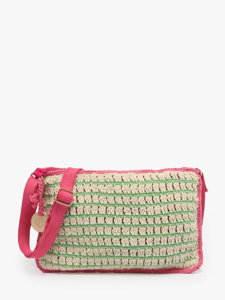 Shoulder Bag Over The Rainbow Cotton Le voyage en panier Green over the rainbow PM871
