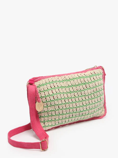 Shoulder Bag Over The Rainbow Cotton Le voyage en panier Green over the rainbow PM871 other view 2