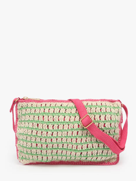 Shoulder Bag Over The Rainbow Cotton Le voyage en panier Green over the rainbow PM871 other view 4