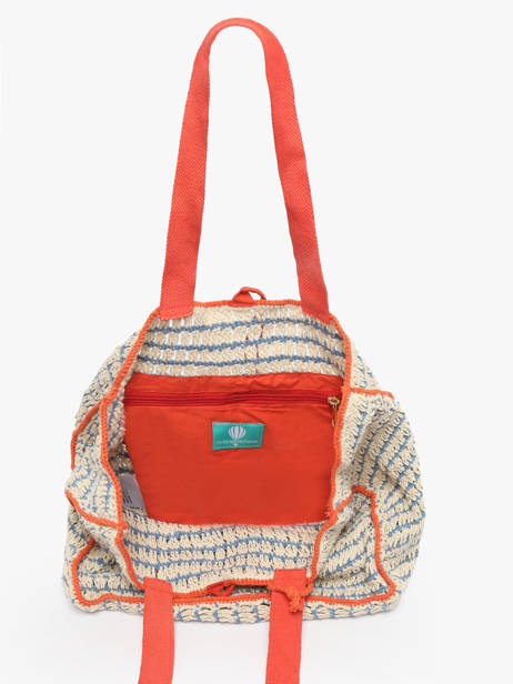Shoulder Bag Over The Rainbow Cotton Le voyage en panier Blue over the rainbow PM870 other view 3