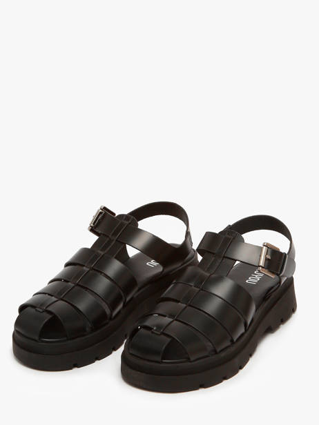 Sandals Tate In Leather Nuyou Black accessoires 37125 other view 1