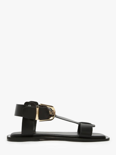 Sandals Daphne In Leather Nuyou Black accessoires 11013
