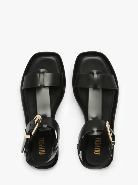 Sandals Daphne In Leather Nuyou Black accessoires 11013 other view 3