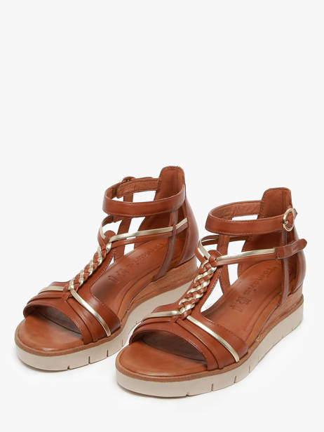 Sandales En Cuir Tamaris Marron accessoires 44 vue secondaire 1